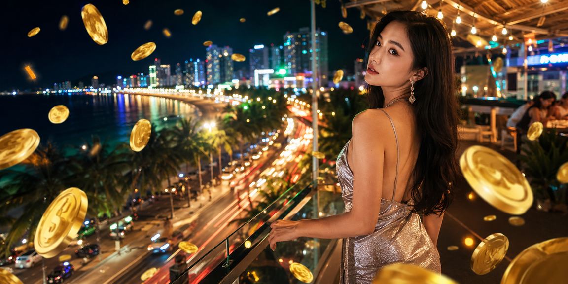 Người dùng cập nhật ứng dụng cá cược trên điện thoại tại bãi biển Nha Trang